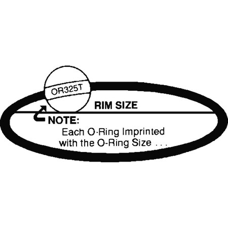 Haltec Tire Rpr O-Ring, 25 In Rim, earthmover OR-25-T-1